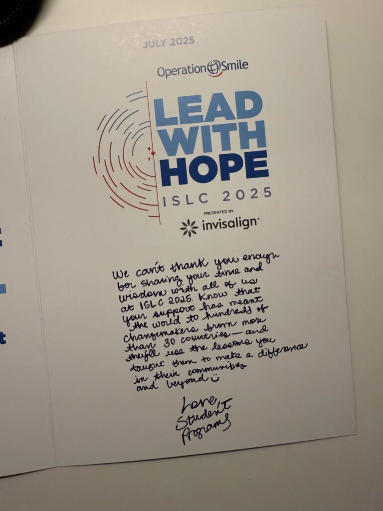 ISLC 2025 Operation Smile Photo, Student Leadership Conference, ISLC 2025 Changemakers, Align Technology Sponsorship, Operation Smile Students, North Star Theme ISLC 2025, The Paz Foundation ISLC, Leadership Workshop ISLC 2025, ISLC 2025 Event Photos.
