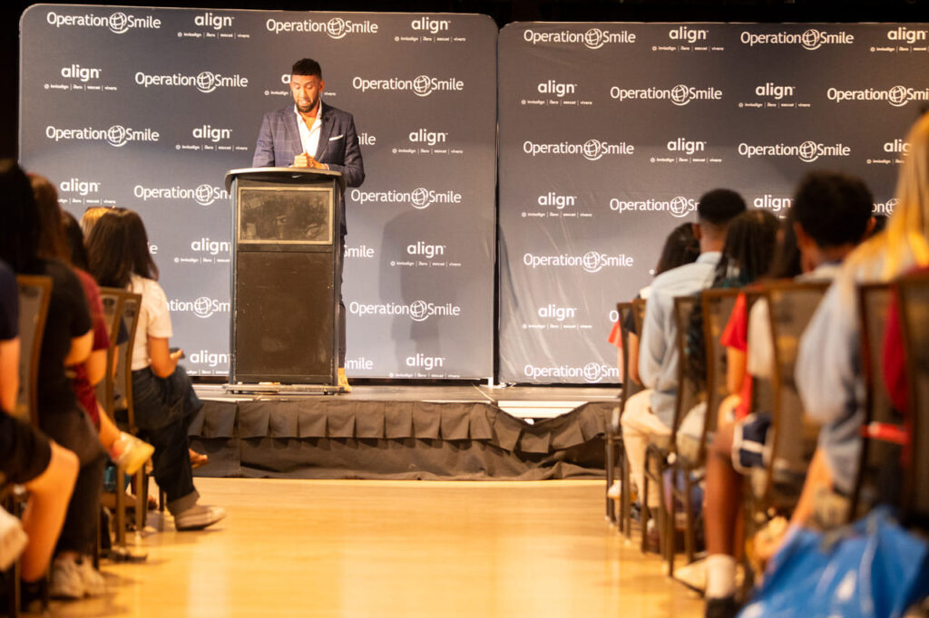 ISLC 2025 Operation Smile Photo, Student Leadership Conference, ISLC 2025 Changemakers, Align Technology Sponsorship, Operation Smile Students, North Star Theme ISLC 2025, The Paz Foundation ISLC, Leadership Workshop ISLC 2025, ISLC 2025 Event Photos.