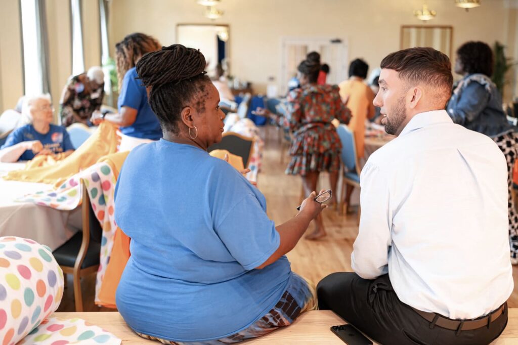 GFWC Operation Smile Miami, The Miami Woman's Club Day of Service, Operation Smile Blanket Drive, No-Sew Fleece Blankets GFWC, Smile Bags creation, Operation Smile Patients Support, Armando Paz Guest Speaker, The Paz Foundation Sponsorship, Community Service Miami.