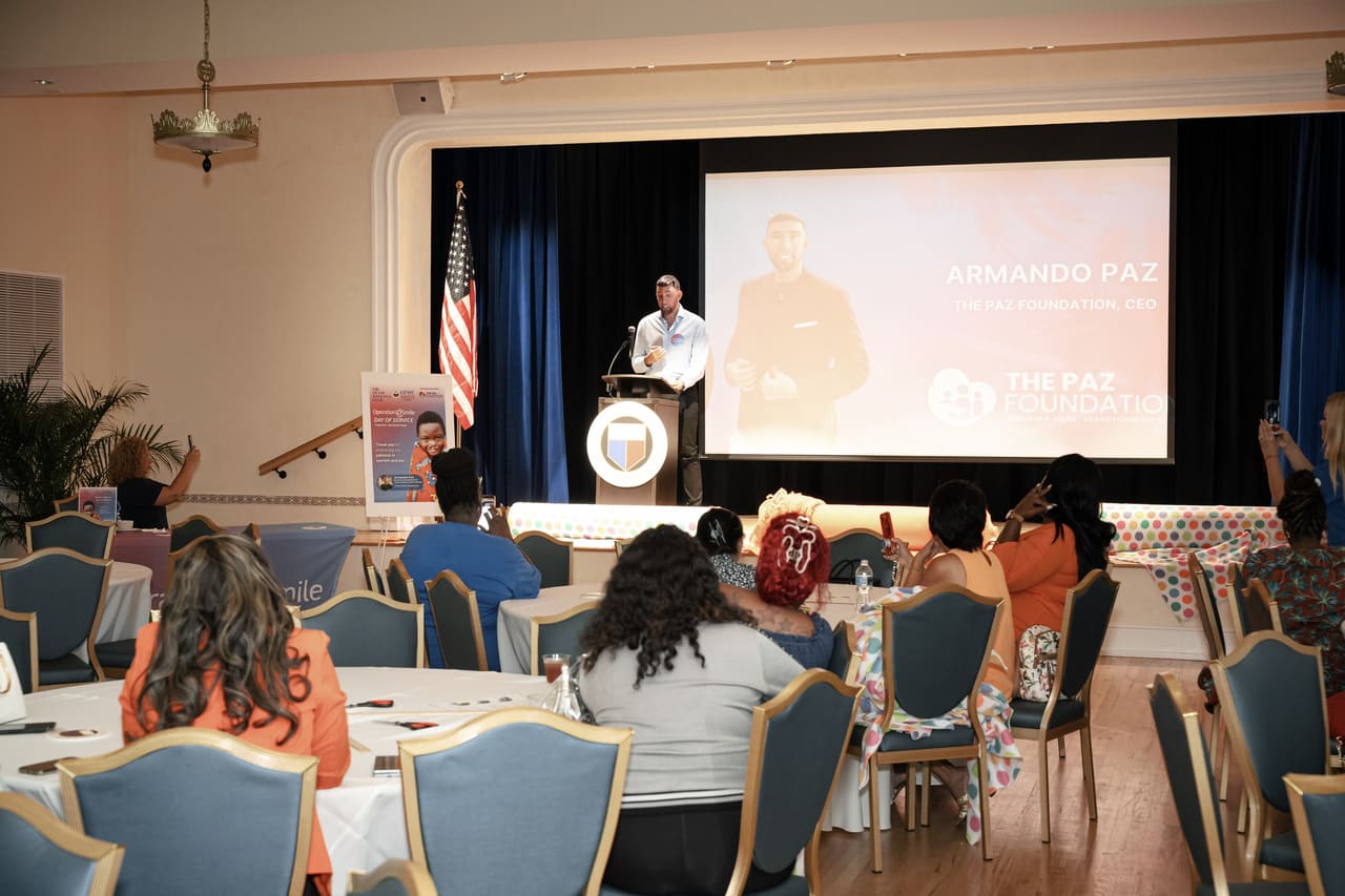 GFWC Operation Smile Miami, The Miami Woman's Club Day of Service, Operation Smile Blanket Drive, No-Sew Fleece Blankets GFWC, Smile Bags creation, Operation Smile Patients Support, Armando Paz Guest Speaker, The Paz Foundation Sponsorship, Community Service Miami.